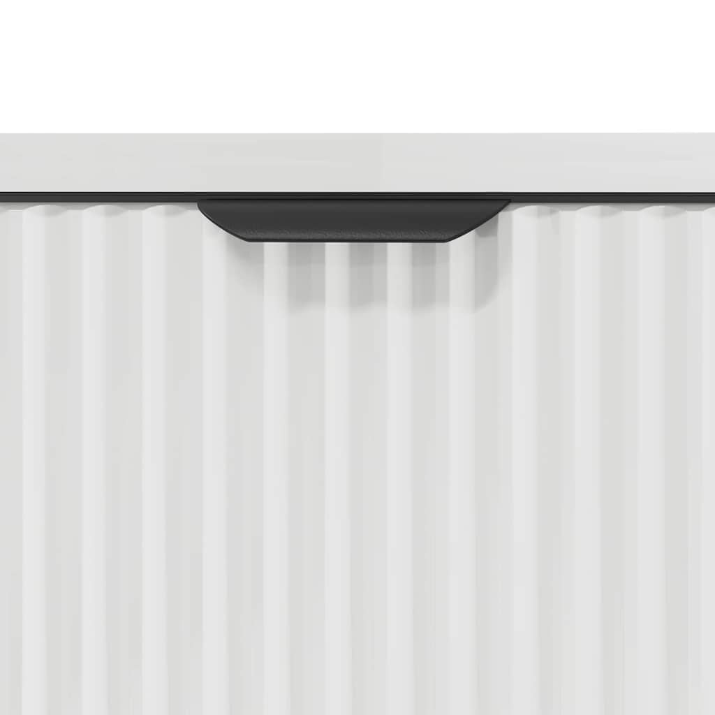 Badezimmermöbel Set 3 pcs Hochglanz-Weiß 39,5 x 36 x 88 cm