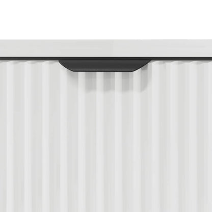 Badezimmermöbel Set 3 pcs Hochglanz-Weiß 39,5 x 36 x 88 cm