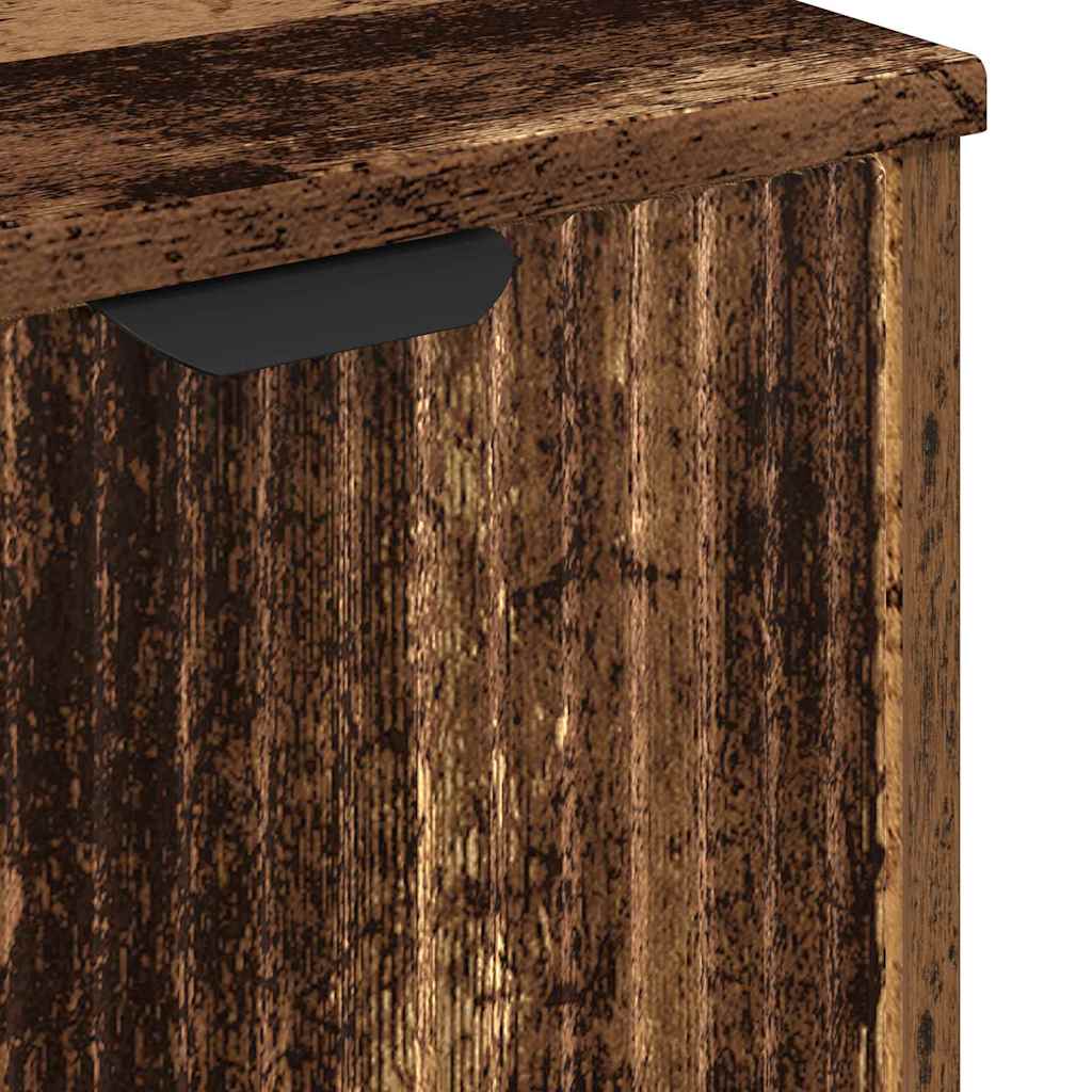 Badezimmermöbel Set mit Regal 3 pcs Altholz 39,5 x 36 x 88 cm