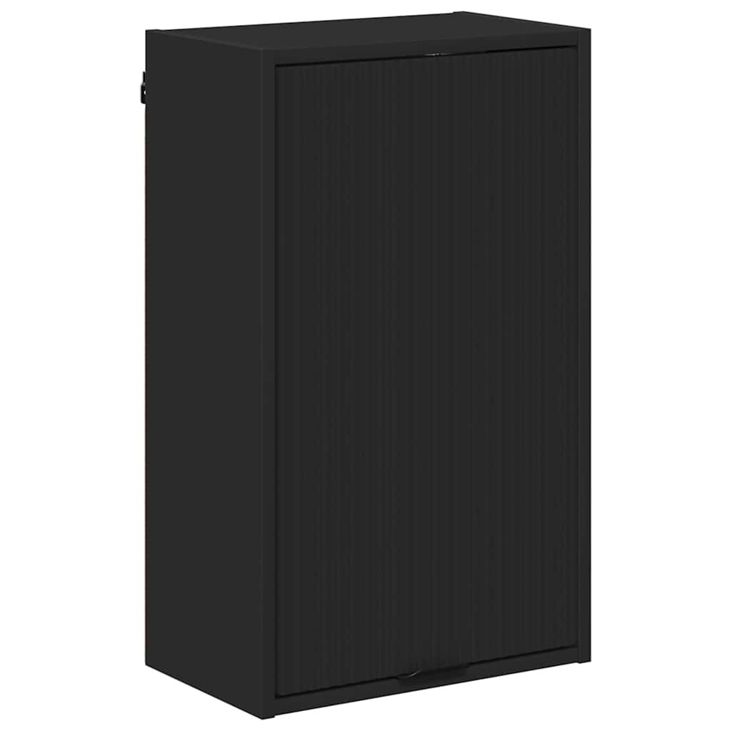 Badezimmermöbel Set mit Schubladen Schwarz Spanplatte, Metall