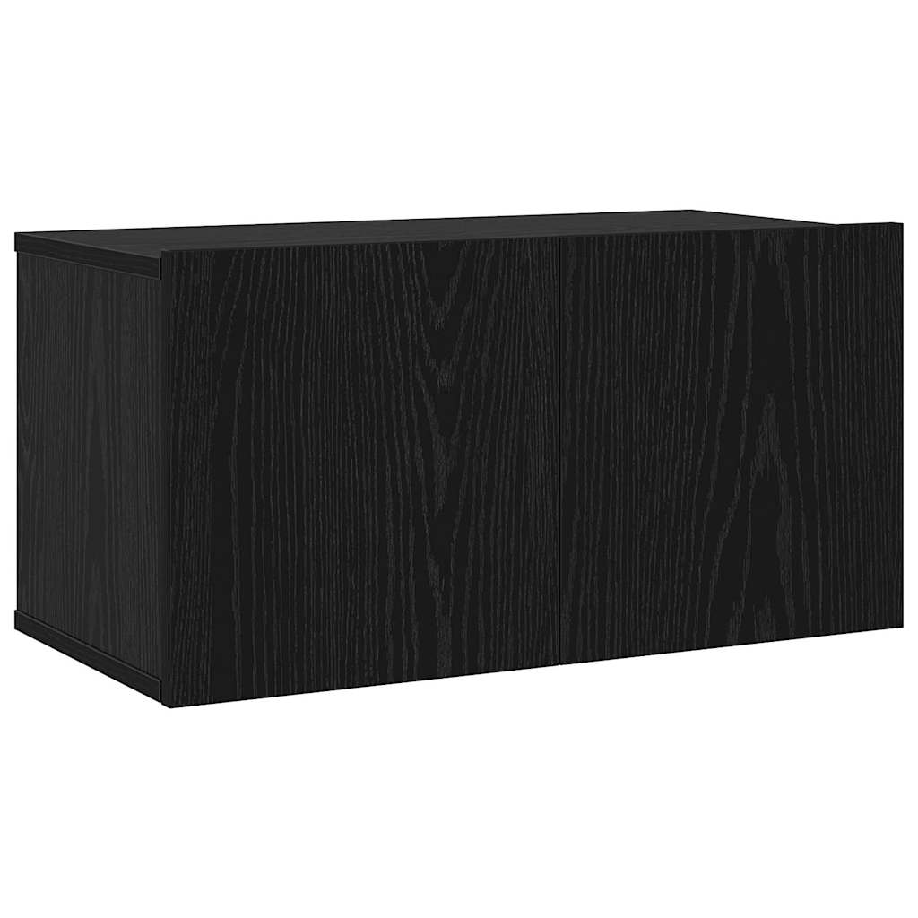 TV-Möbel-Set 7 pcs Schwarze Eiche 60 x 30 x 30 cm Holzwerkstoff