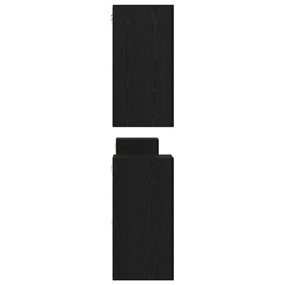 TV-Möbel-Set 7 pcs Schwarze Eiche 60 x 30 x 30 cm Holzwerkstoff