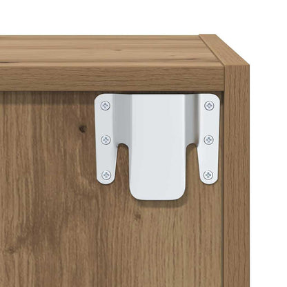 TV-Möbel-Set 4 pcs Eiche handwerklich 37 x 37 x 142,5 cm