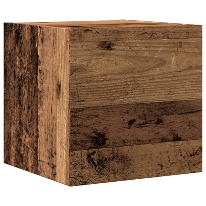 TV-Schrankset Wandmontiert 3 pcs Altholz Holzwerkstoff