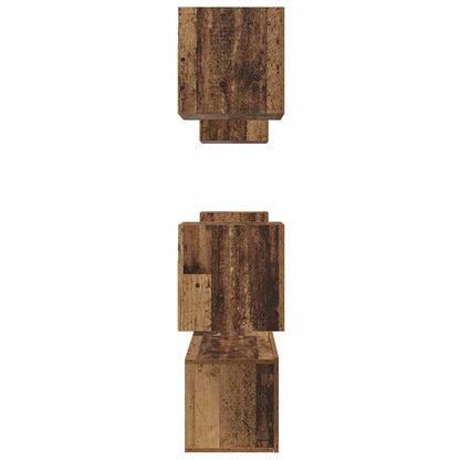 TV-Möbel-Set Wandmontiert 6 pcs Altholz Mittel 120 x 30 x 30 cm