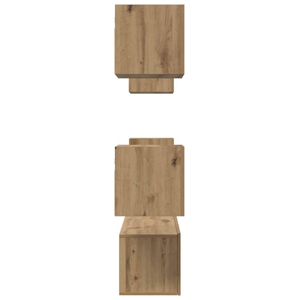 TV-Möbel-Set 6 pcs Eiche handwerklich 60 x 30 x 30 cm