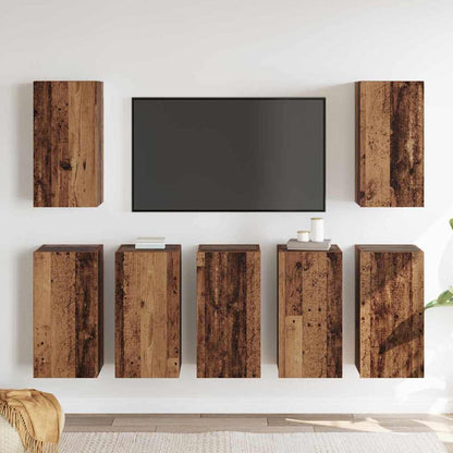 TV-Möbel-Set 7 pcs Altholz 30,5 x 30 x 60 cm Holzwerkstoff