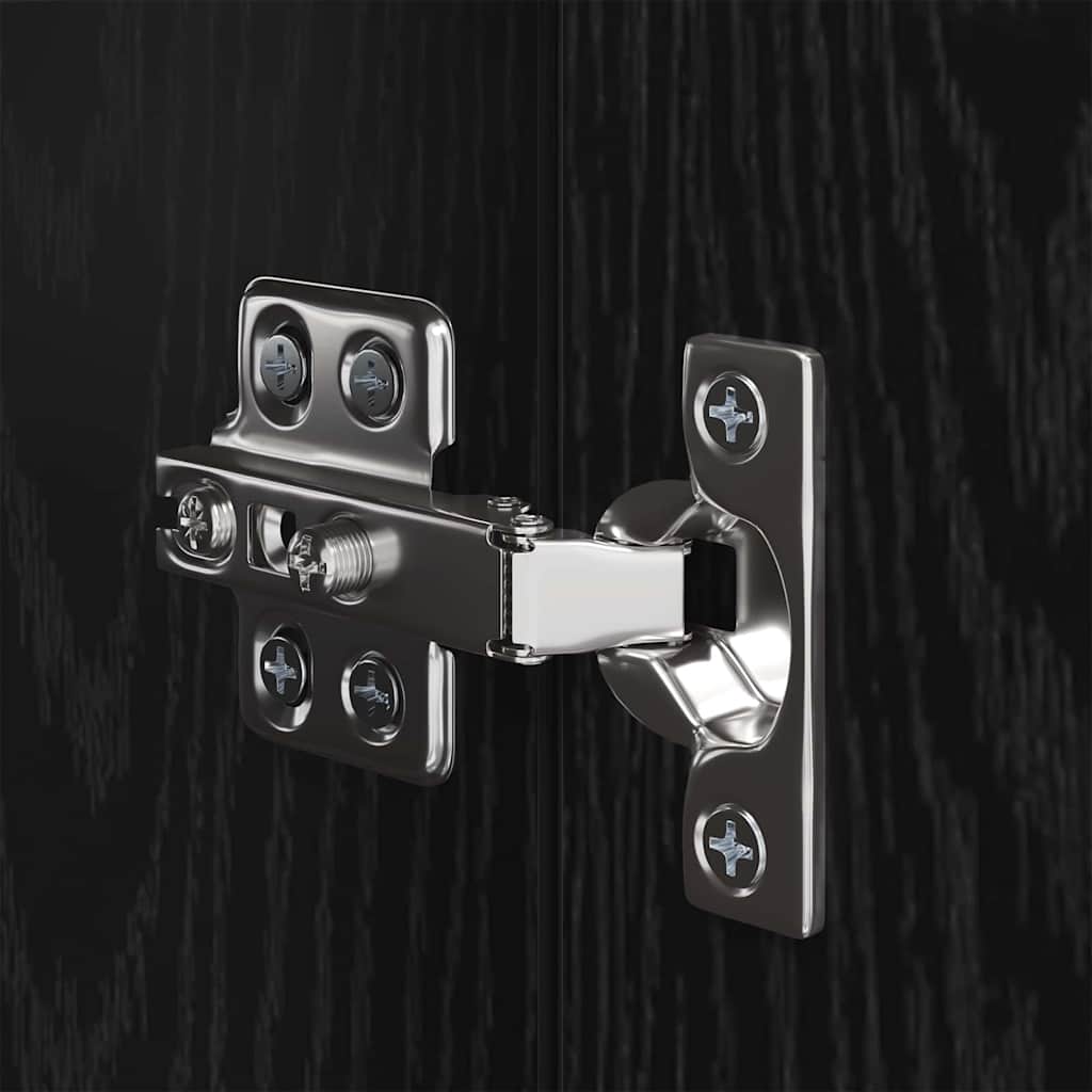 TV-Möbel-Set 4 pcs Schwarze Eiche 60 x 30 x 30 cm Holzwerkstoff