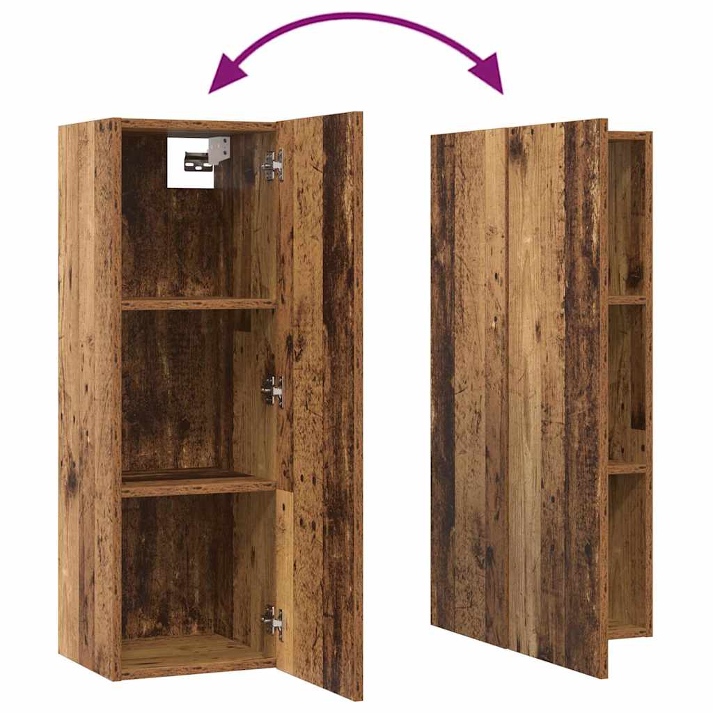 TV-Möbel-Set 10 pcs Altholz 30,5 x 30 x 90 cm Holzwerkstoff