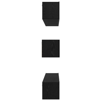 TV-Möbel-Set 8 pcs Schwarze Eiche 60 x 30 x 30 cm Holzwerkstoff