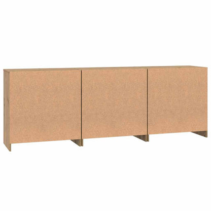 Sideboards 3 pcs Eiche handwerklich 70 x 41 x 75 cm