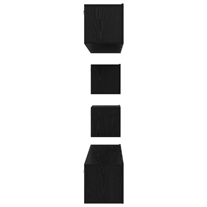 TV-Möbel-Set 6 pcs Schwarze Eiche 80 x 30 x 30,5 cm S