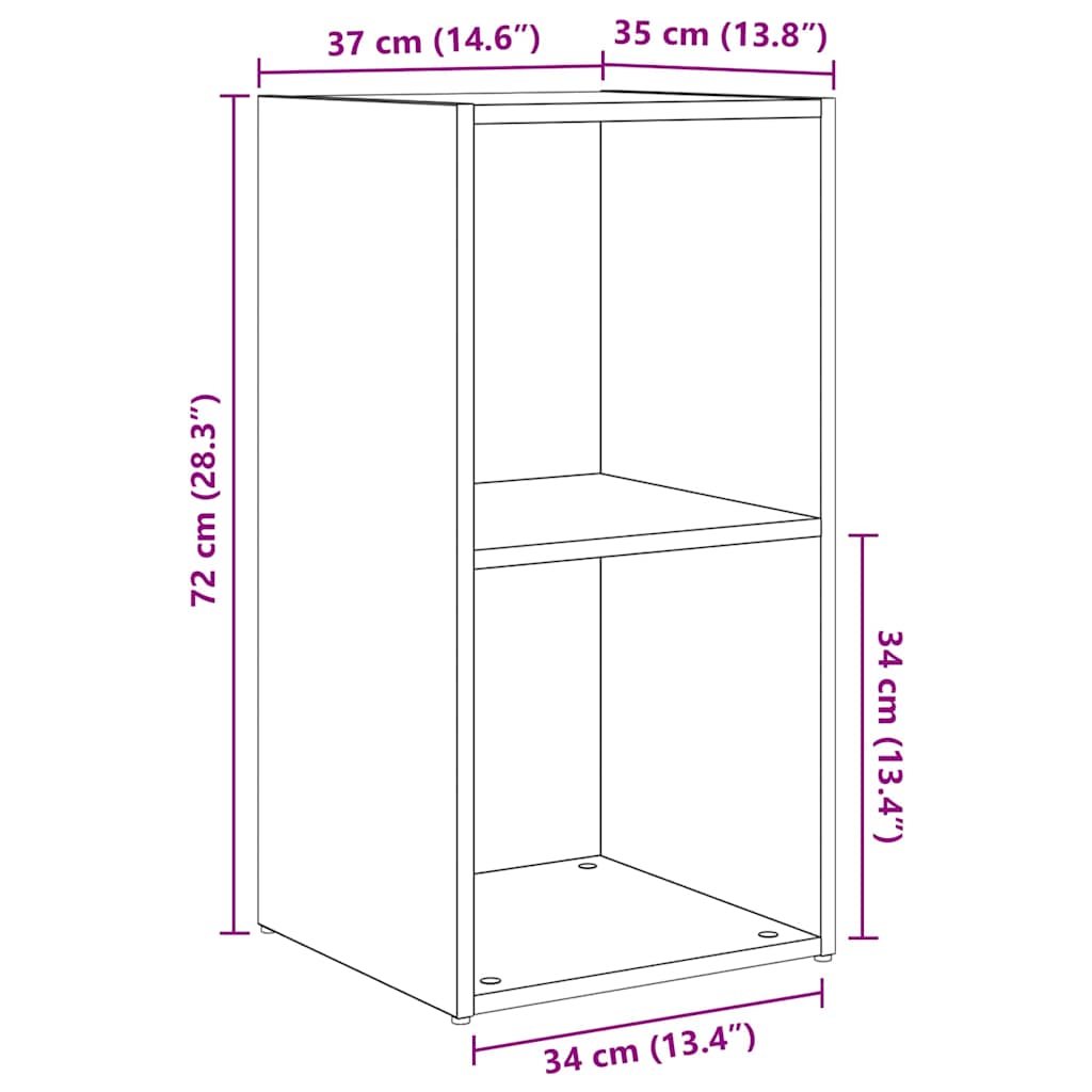 TV-Schrank Set 6 pcs Artisan Eiche 37 x 35 x 72 cm