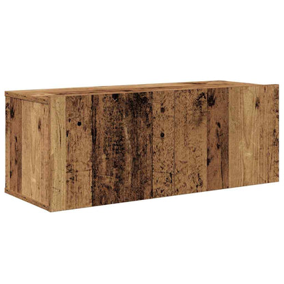 TV-Schrank Set Wandmontiert 8 pcs Altholz Holzwerkstoff