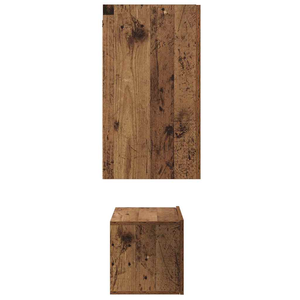 TV-Möbel-Set 3 pcs Altholz 60 x 30 x 30 cm Holzwerkstoff