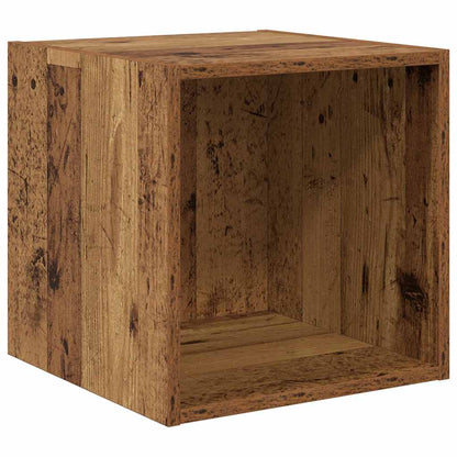TV-Schrank Set 2 pcs Altholz 37 x 37 x 142,5 cm Holzwerkstoff
