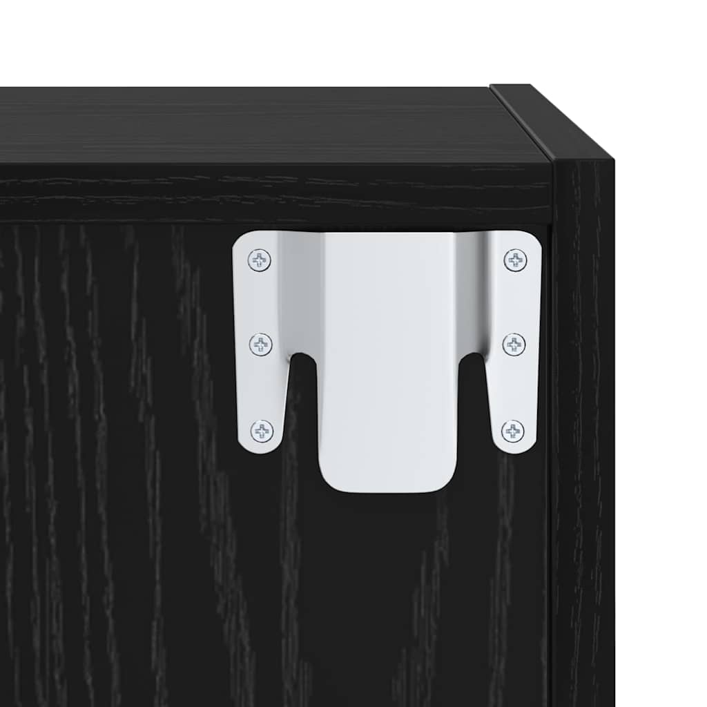 TV-Schrank Set 2 pcs Schwarze Eiche 37 x 37 x 142,5 cm