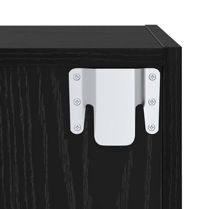 TV-Schrank Set 2 pcs Schwarze Eiche 37 x 37 x 142,5 cm