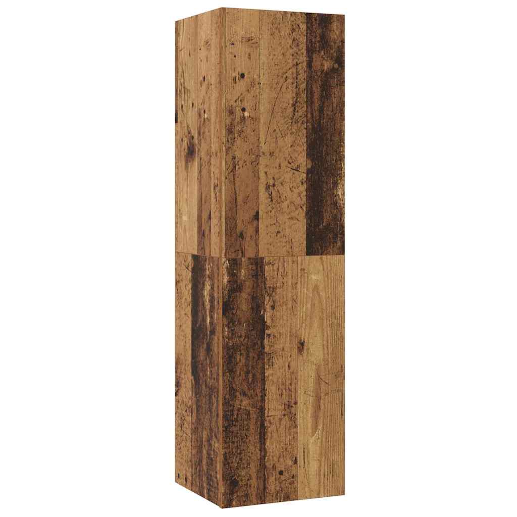 TV-Schrank Set 4 pcs Altholz 200 x 30 x 30 cm Holzwerkstoff