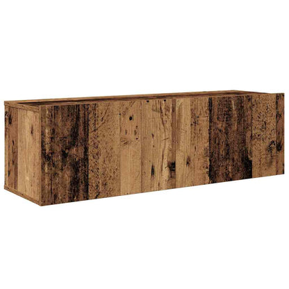 TV-Schrank Set 4 pcs Altholz 200 x 30 x 30 cm Holzwerkstoff