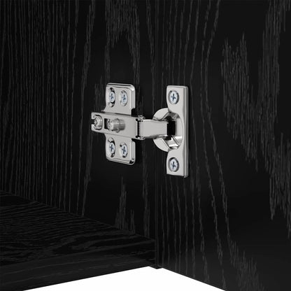 Wand TV Schrank 4 pcs Schwarze Eiche 200 x 30 x 30 cm