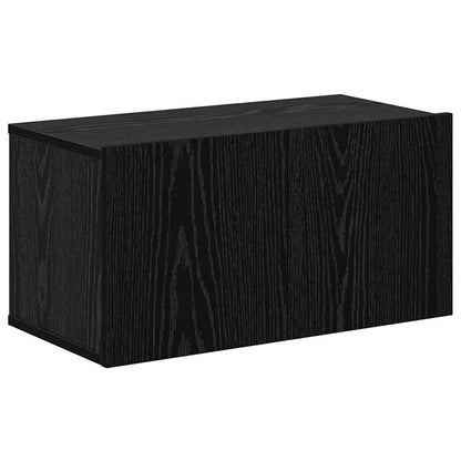 Wand TV Schrank 4 pcs Schwarze Eiche 200 x 30 x 30 cm