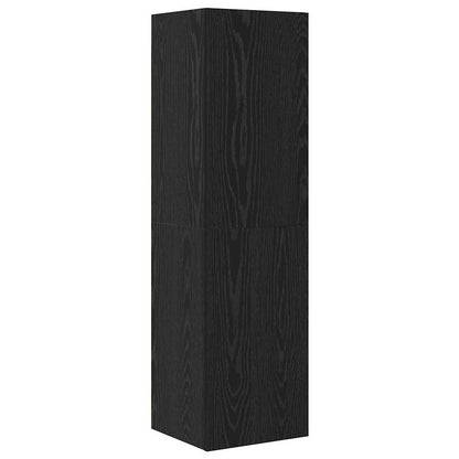 Wand TV Schrank 4 pcs Schwarze Eiche 200 x 30 x 30 cm