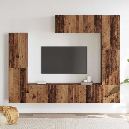 TV-Möbel-Set 7 pcs Altholz 80 x 30 x 30 cm Holzwerkstoff