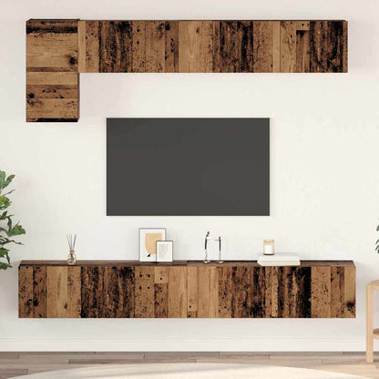 TV-Möbel-Set 5 pcs Altholz 100 x 30 x 30 cm Holzwerkstoff