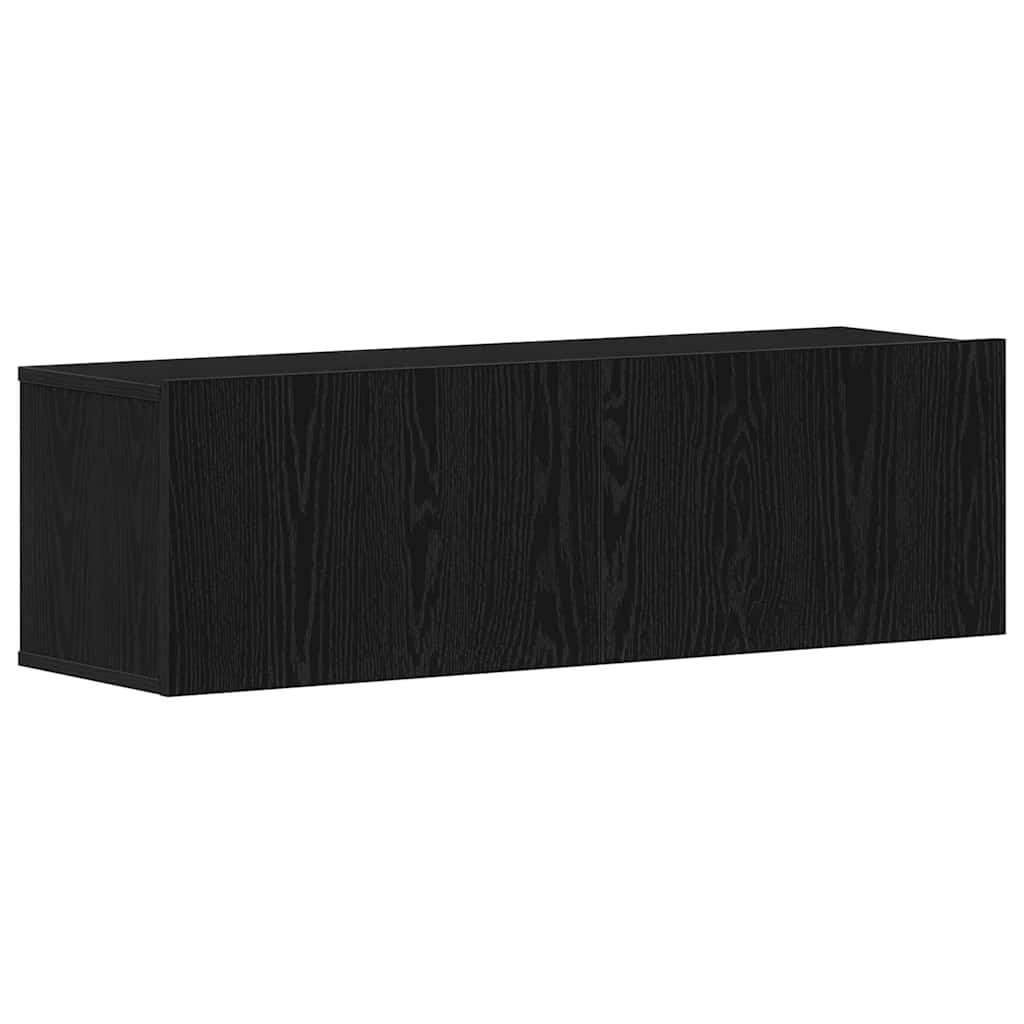 TV-Möbel-Set Wandmontiert 5 pcs Schwarze Eiche 100 x 30 x 30 cm