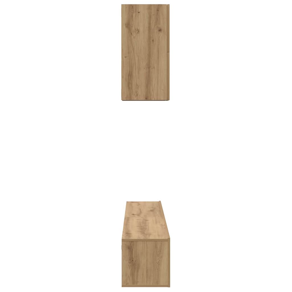 TV-Möbel-Set 5 pcs Eiche handwerklich 100 x 30 x 30 cm