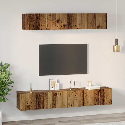 TV-Möbel-Set 5 pcs Altholz 100 x 30 x 30 cm Holzwerkstoff