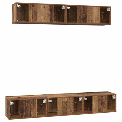 TV-Möbel-Set 5 pcs Altholz 100 x 30 x 30 cm Holzwerkstoff