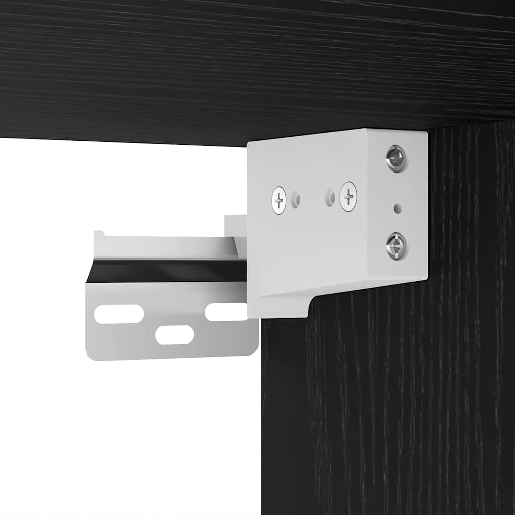 TV-Möbel-Set Wandmontiert 5 pcs Schwarze Eiche 100 x 30 x 30 cm