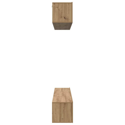 TV-Möbel-Set 5 pcs Eiche handwerklich 100 x 30 x 30 cm