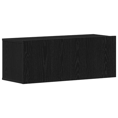 TV-Möbel-Set 8 pcs Schwarze Eiche 80 x 30 x 30 cm Holzwerkstoff