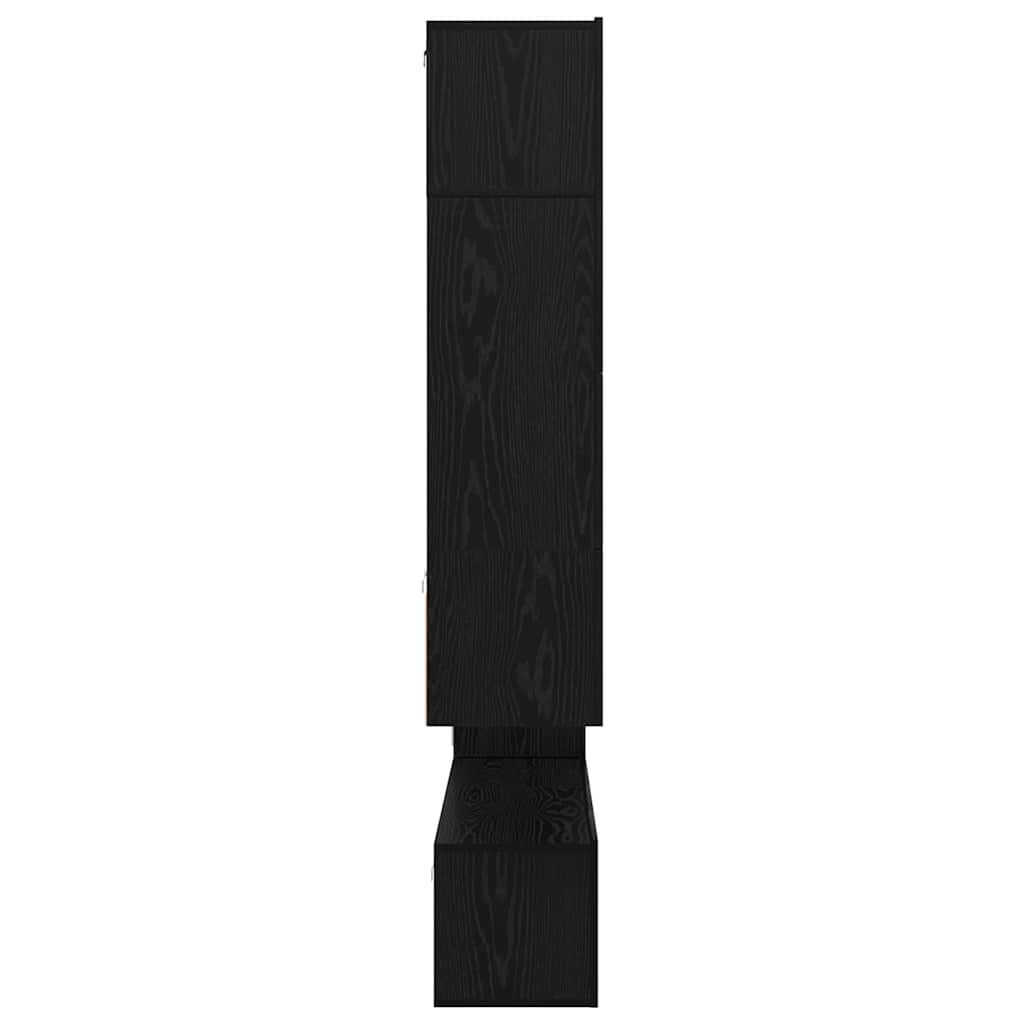 TV-Möbel-Set 8 pcs Schwarze Eiche 80 x 30 x 30 cm Holzwerkstoff