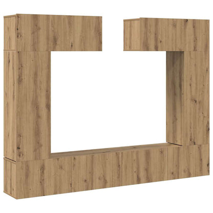 TV-Schranksystem 6 pcs Artisan-Eiche 200 x 30 x 150 cm