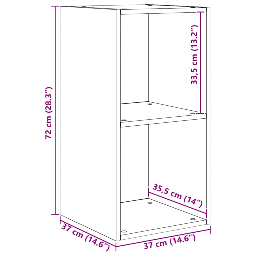 TV-Möbel-Set 4 pcs Altholz 37 x 37 x 142,5 cm Holzwerkstoff