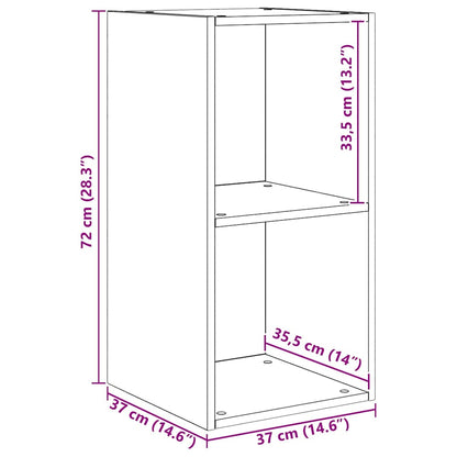 TV-Möbel-Set 4 pcs Schwarze Eiche 37 x 37 x 142,5 cm