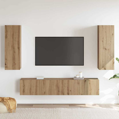 4-teiliges TV-Schrank Set Artisan Oak Holzwerkstoff