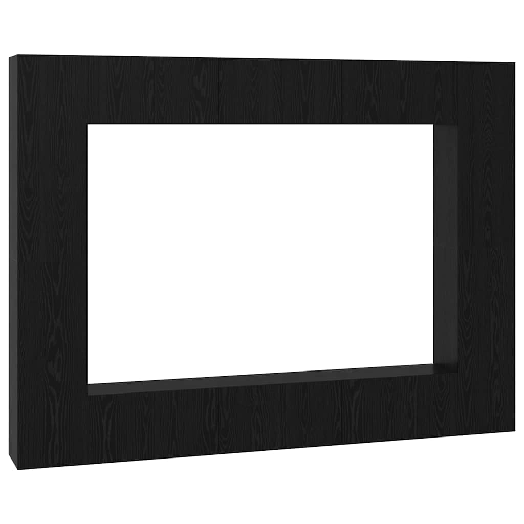 TV-Möbel-Set 10 pcs Schwarze Eiche Mittel 30,5 x 30 x 90 cm