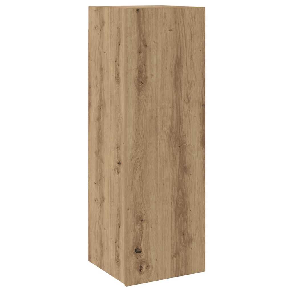 TV-Möbel-Set 10 pcs Eiche handwerklich 30,5 x 30 x 90 cm