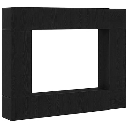 TV-Schranksystem Wandmontiert 8 pcs Schwarz Eichen-Optik