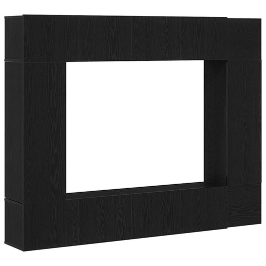 TV-Schranksystem Wandmontiert 8 pcs Schwarz Eichen-Optik