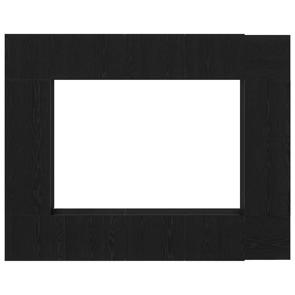 TV-Schranksystem Wandmontiert 8 pcs Schwarz Eichen-Optik