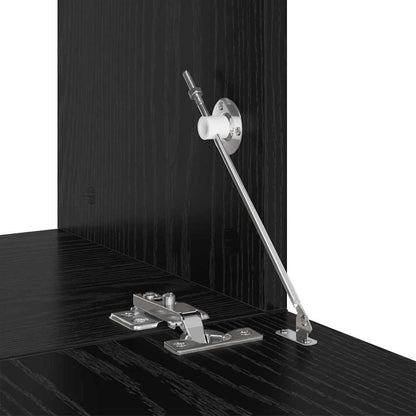 TV-Möbel-Set 4 pcs Schwarze Eiche 80 x 30 x 30 cm Holzwerkstoff
