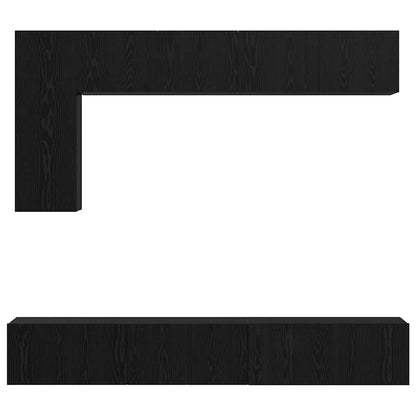 TV-Möbel-Set 6 pcs Schwarze Eiche 30,5 x 30 x 90 cm