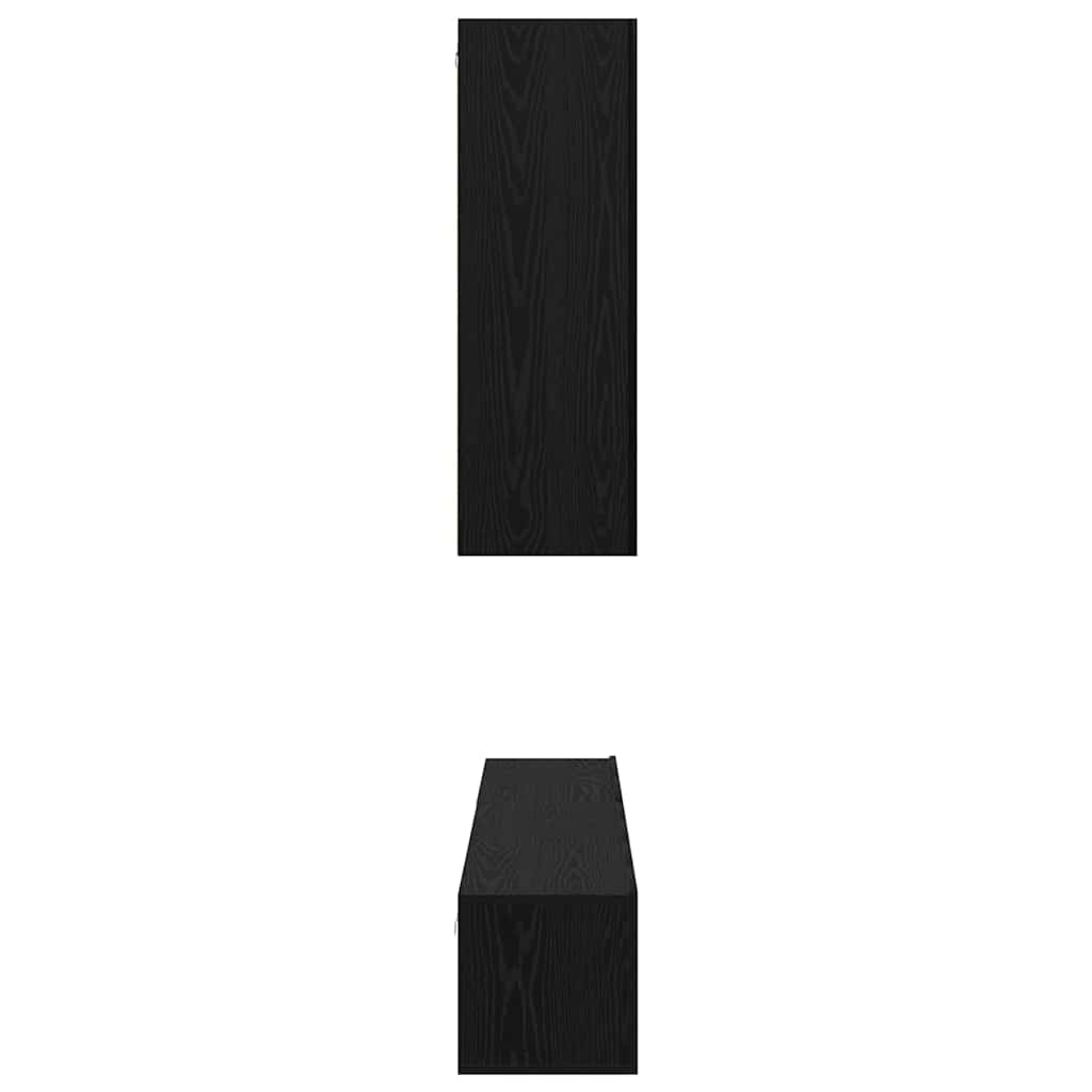 TV-Möbel-Set 6 pcs Schwarze Eiche 30,5 x 30 x 90 cm