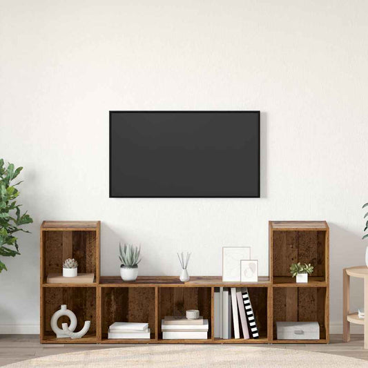 TV-Schränk 3 pcs Braun 107 x 35 x 37 cm Holzwerkstoff